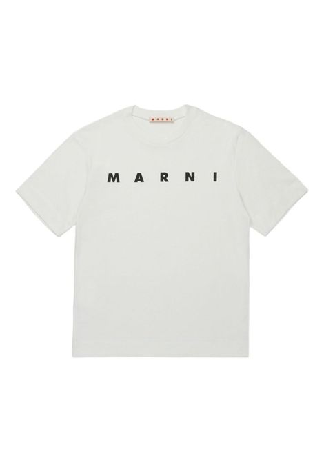 T-shirt con logo MARNI KIDS | M002MV M00RF0M114
